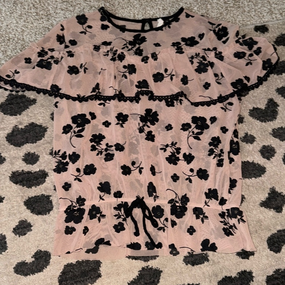 Sheer bubble top